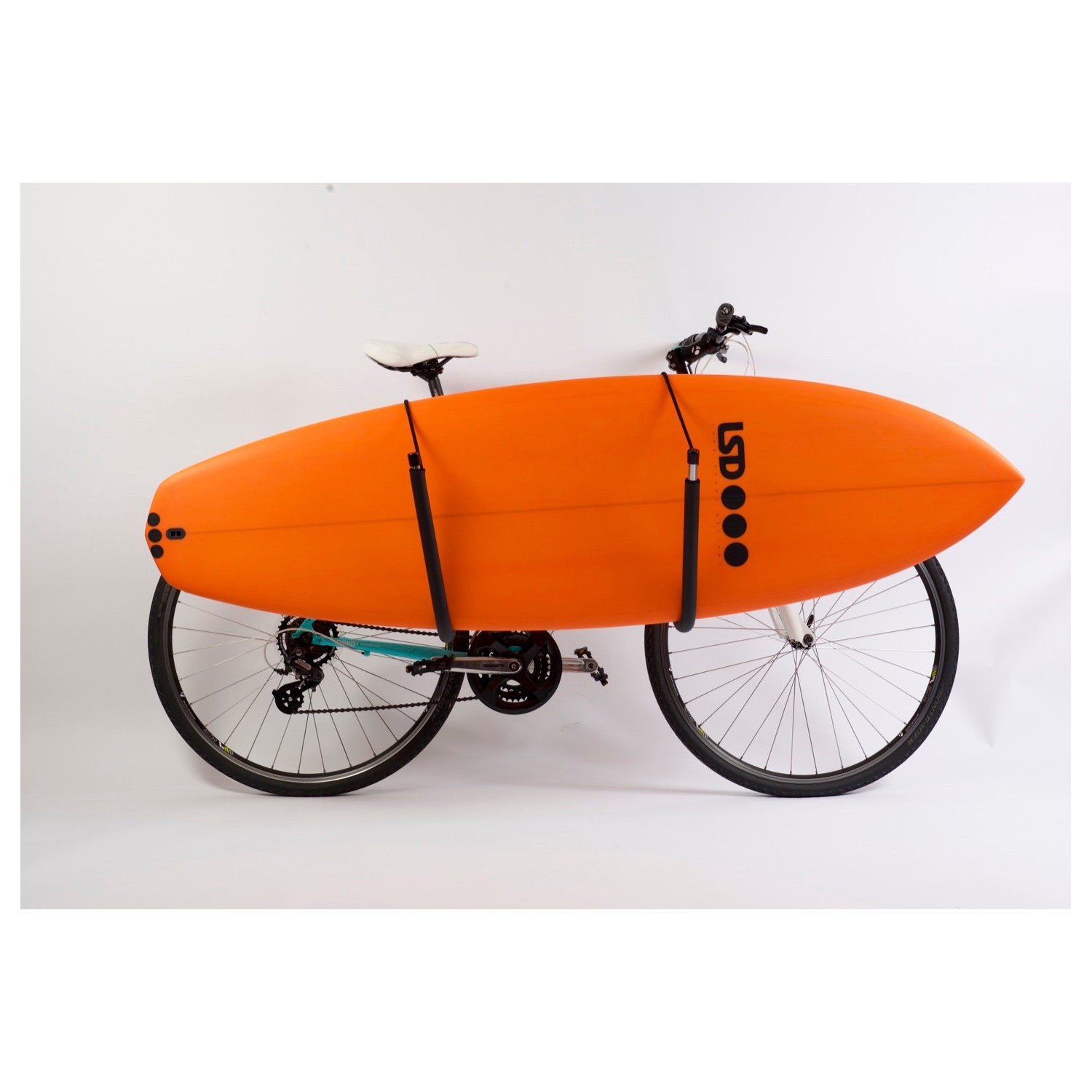 Support De Planche De Surf Pour Vélo - En Aluminium, Ajustable - Compatible Shortboard, Longboard, Paddle