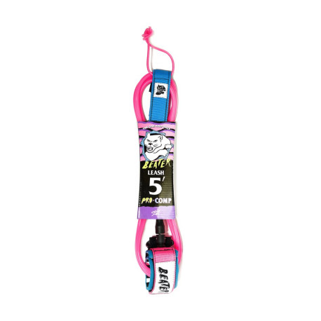 5.0 BEATER PRO COMP LEASH - Rose