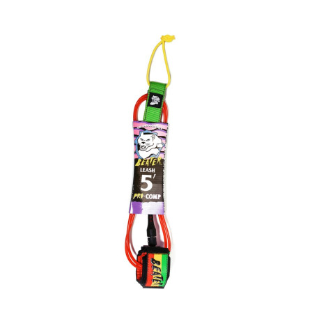 5.0 BEATER PRO COMP LEASH - Rasta