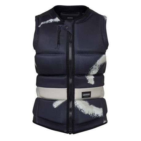 Zodiac Impact Vest Fzip Wake Women - Black Allover