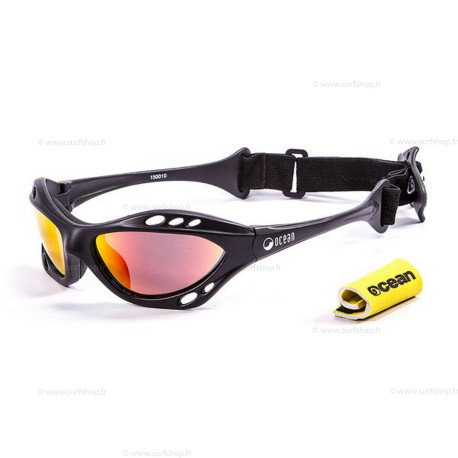 CUMBUCO MATTE BLACK WITH REVO RED LENS