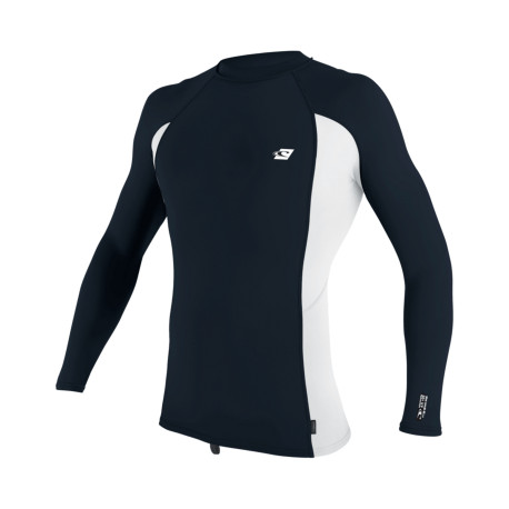 PREMIUM SKINS RASHGUARD L/S SLATE/WHT/SLATE