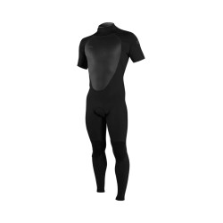 Epic 3/2 Back Zip S/S Full BLACK
