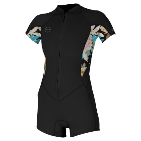 WMS BAHIA 2/1 FZ S/S Spring BLACK/MIKAHFLORAL/BLACK
