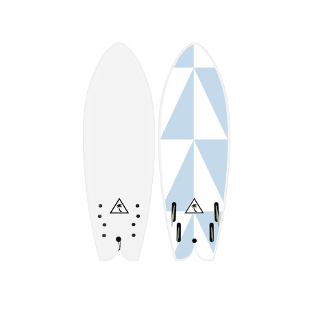  Heritage 5'8" Fish - Quad Fin - White