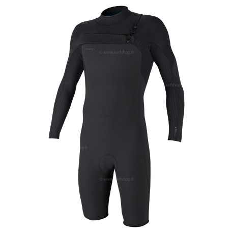 Hyperfreak 2mm Chest Zip L/S Spring - GRAPHITE