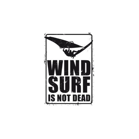 PLAQUE METAL DECORATIVE WINDSURF IN NOT DEAD