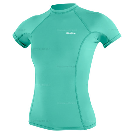 Wms Basic Skins S/S Rash Guard - Holiday