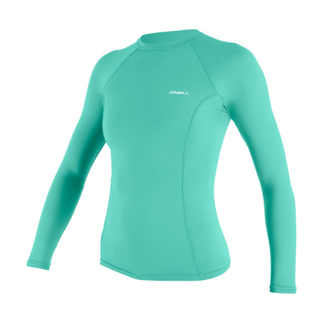Wms Basic Skins L/S Rash Guard - Holiday