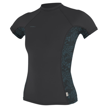 Wms Hyperfreak Skins S/S Rash Guard - Tempered Steel