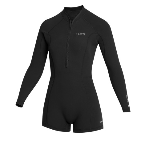 Lunar Longarm Shorty 2/2mm Fzip Women - black