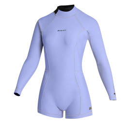 Mystic Lunar Longarm Shorty 2/2mm Bzip Women - Iris Blue