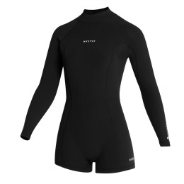 Mystic Lunar Longarm Shorty 2/2mm Bzip Women - Black