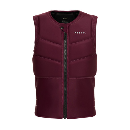 Star Impact Vest Fzip - Oxblood Red