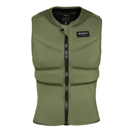 Star Impact Vest Fzip Women - Olive Green