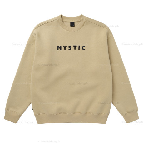 Brand Crew Sweat - Pale Khaki