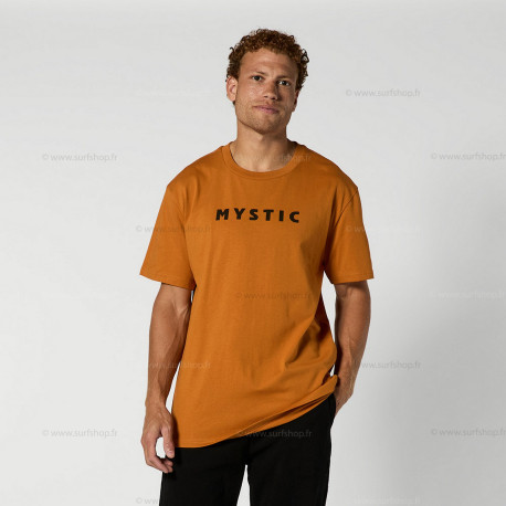 Brand Tee - golden brown