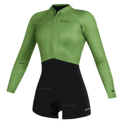 Lunar Longarm Shorty 2/2mm Fzip Women soft green