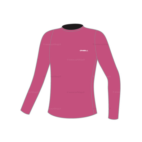Wms Basic Skins L/S Sun Shirt - Fox Pink