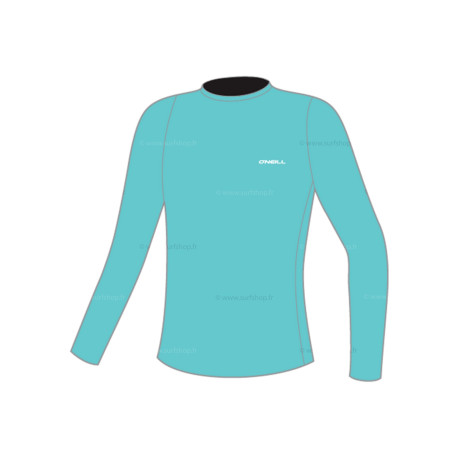 Wms Basic Skins L/S Sun Shirt - Light Aqua