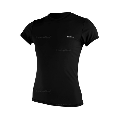 Wms Basic Skins S/S Sun Shirt - Black