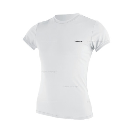 Wms Basic Skins S/S Sun Shirt - White