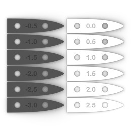 KT Jeu de 6 cales stabilisateur positives – KT Foiling