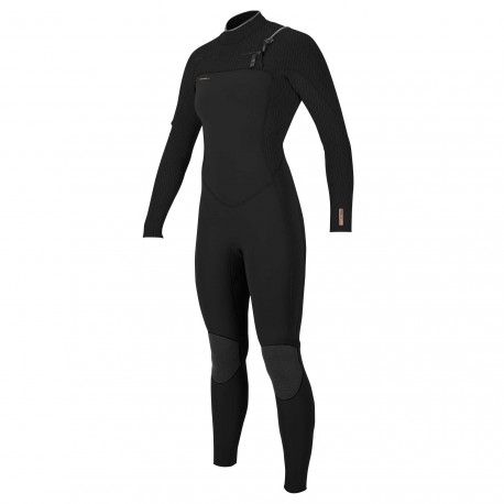 Women Hyperfreak 4/3mm Chest Zip Black