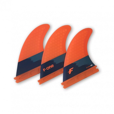 Thruster Set F-ONE FLOW XS CARBON - PAPAYA