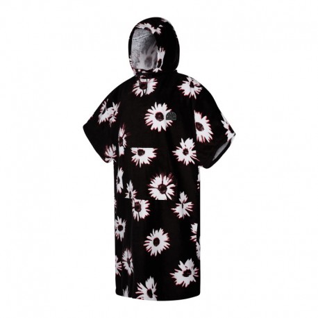Poncho Velour black/white