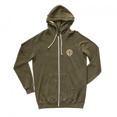 Hoodie Zipper Olive
