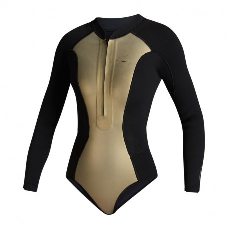 Sway Longarm Super Shorty 2/2 Fzip Women - Noir/Gold