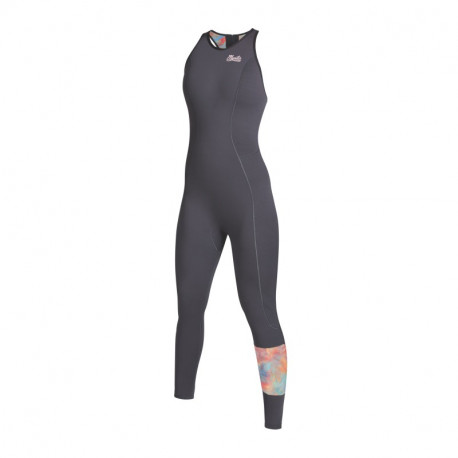 Lunar Long John 2/2 Bzip Women - Dark Grey