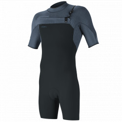 Hyperfreak 2mm Chest Zip S/S Spring Cadet Blue
