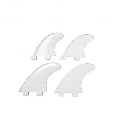 FCS Compatible Quad Fins Set - white